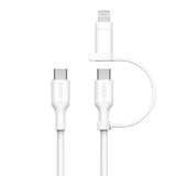 Belkin BoostCharge Pro 2-in-1 Cable Usb-C to USB-C Lightning Connector V578-CAC003FQ1.5MWH