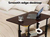 Artiss Laptop Desk Height Adjustable Mobile Workstation Computer Desks 60CM LA-DESK-C-60-2T-OAK