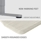 FORTIA Sit To Stand Up Standing Desk, 150x68cm, 72-118cm Electric Height Adjustable, Ergonomically V219-ADKASTFO5WOSA