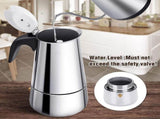 Stainless Steel Italian Moka Pot 300ml Espresso Maker Induction Compatible V1263-JX-5715
