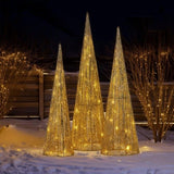 Christabelle 3pc Christmas Tree Indoor Outdoor Display Decoration LED Lights Front Yard Lawn St 112_SB500