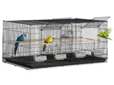 Bird Cage, 18 in, Small Parakeet Cage Divider, Sturdy Metal Bird Flight Cage, Travel Birdcage V952-ZMSMNNL31191DY8JTV0