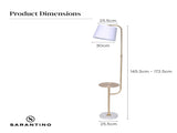 Sarantino Floor Lamp with Metal End Table LMP-MLM-50791-03