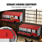 VEVOR 4-Compartment Chicken Nest Box Metal Box with Inclined Nesting Boxes V952-JSCDX1530INCI7BMTV0