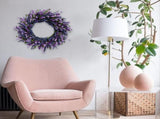 26 Inch Purple Lavender Flower for Front Door, Spring Summer Forsythia Lavender Flowers V1258-DP02-C-2643
