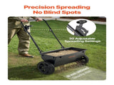 Walk-Behind Push Spreader, 22.6 kg Capacity, Drop Spreader with Hopper Grate, 18 in Spreading Width V952-TCSBJ50LBSPZFPVX6001V0