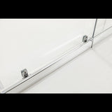 Adjustable 1300x1010mm Single Door Corner Sliding Glass Shower Screen in Chrome V63-845591