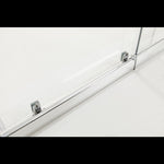 Adjustable 1400x1010mm Single Door Corner Sliding Glass Shower Screen in Chrome V63-845601