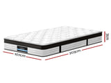 Giselle Bedding 31cm Mattress Euro Top King Single MATTRESS-B-BET-KS