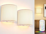Battery Operated Wall Sconces Set of 2, 5000mAh Rechargeable RGB Wall Lamp with Remote, 3 Colors 10 V1171-CX-WL-MAGNET-RGB-CCT-USB-2