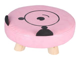 Small Under Desk Footrest Cute Cartoon Ottoman with 4 Stable Log Legs for Children V1294-YM0523-3116210070411