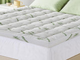 Giselle Bedding 1500GSM Pillowtop Mattress Topper Bamboo Mattress Pad for Back Pain Relief Washable TOPPER-BAM-11-K