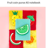 Fruit-Shaped Office Supplies Set-3 packs Shaped Sticky Notes and A5 Plush Notebook with V888-ELOSUNG53655