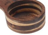 4PCS Cups Set Clear Scale Comfortable Handle Rounded Edges Stackable Handcrafted Wood V1294-YM0901-3118240098011