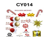 Christmas Balloon Bundle 2 Themed Kits - Aluminum Foil & Latex Balloons V1132-SDLW7-CY014-032