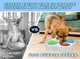 Interactive Dog Puppy Treat Ball Slow Feeder Bowl Nontoxic Dog Food Dispenser Fun IQ Training V1366-AZ2-W-03323