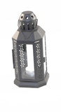 5 Pack of Dark Grey Metal Miners Lantern Summer Wedding Home Party Room Balconey Deck Decoration V382-DARKGREYLANTERN5