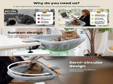 hanging cat bed, cat resting place, space - saving cat bed, cat furniture, high - quality cat bed V1106-136-GRA-45464