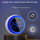 Kids AlarmDual Alarm Setting,Adjustable Brightness Night Light,Voice-Activated, Wake-Up Alarm V1369-AZ3-W-11603
