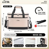 Portable Insulated Cooler Bag for Camping and Picnics, Durable Thermal Storage Tote, Blue V1188-MS-617-039