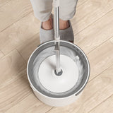 Rotary Mop with Microfiber Cleaning Pads for Hardwood, Tile, and Laminate Floors - White V1370-AZ4-20155