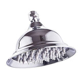 8 Inch Round Alloy Rain Shower Head High Pressure Rainfall Showerhead for Bathroom, Universal Fit, V1107-113-24718-GLD-8IN