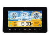 Weather Forecast Station Wireless Indoor Outdoor Touch Digital Time RF Sensing Hygrograph with Clock V1294-YM0901-3111240135911