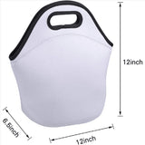 4X Sublimation Blank Lunch Bag Reusable Insulated Thermal Lunch Box Carry Case Handbags Tote with V1366-AZ2-W-22062
