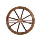 Gardeon Garden Decor Outdoor Ornament 2X Wooden Wagon Wheel GD-WHEEL-2X-CC