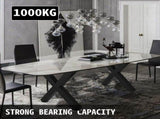 Set of 2 Steel Table Legs, 72cm Height 79cm Wide Dining Table Legs, Heavy Duty 7.9cm Square Box V952-ZT720X790MM000001V0