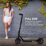 VALK 400W Electric Scooter, 37V Folding E- Scooter with Suspension, for Adults, Synergy 5 MkII Black V219-TRNESCVAS5K