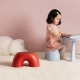 Stool Rainbow Shape Footstool Kids Step Seat for Living Room Indoor Furniture Children'S Toy Red V1366-AZ2-W-21839