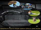 Grey Waterproof Towel Car Back Seat Cover - Universal Non-Slip Sweat-Absorbent Bucket Seat Protector V888-ELOSUNG45541