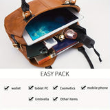 Vintage Bag Set Women'S Bag Set Tote Bag Cross-Body Bag Clutch Card Holder - Black - Size 32-16-20 V1347-127-92090-BLK-32-16-20