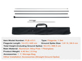 Feather Flag Pole Kit, Swooper Flag Pole Set 16.3 ft, Sign Flag Poles for Business Advertising Flags V952-QGYMQJGZ45M1ZIWYGV0