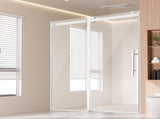 Frameless Shower Door 58-59" x 75" SGCC Tempered Glass 5/16" Chrome V952-WBKSYMTLYSM8XN0RUV0