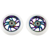 2Pcs 110mm Scooter Wheels Replacement Aluminum Wear- PU Stunt Scooter Parts Kick Scooter A2Xk14064 V1366-AZ2-W-21717