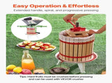 Fruit Wine Press Manual Press for Wine Making 4.75 Gal/18L Wood Basket V952-GJYZJLSSM18LC9D1UV0