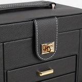 Women's Multi-functional Jewelry Box Built-in Mirror, Multi-layer Drawer Storage, Side Hooks to V1232-SSSNH005