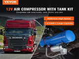 12V Air Compressor with Tank 1.6 Gallon/6 L, Train Horn Air Compressor, 120 psi Working Pressure V952-QLBCQGYYSJZCESCMXV9