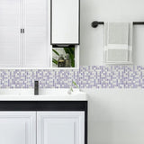 Tiles 3D Peel and Stick Wall Tile Crystal Mosaic 10 Sheets V63-837101