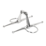 135mm Horse Mouth Bit Stainless Steel Horse Cheek Snaffle for Cultivation Outdoor Gift V1294-YM0718-3111220223011