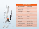 Linear Actuator 12V, 16 Inch High Load 330lbs/1500N Linear Actuator, 0.19"/s Linear Motion Actuator V952-JQXXXZXQ16INPEF0EV9