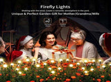 Solar Lights Outdoor Waterproof 4 Pack of 32 LEDs Garden Patio Firefly Decoration Unique Gifts Women V1079-SOLARLIGHT01