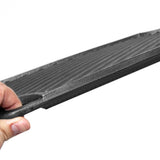 Reversible Cast Iron Griddle Rectangular BBQ Plate 43x24cm Double-Sided Flat Top Griddle Pan and V985-GRILLPRESS