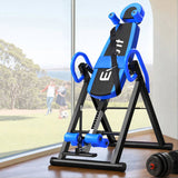 Everfit Inversion Table Gravity Exercise Inverter Back Stretcher Home Gym Blue IVT-6313-BL-BK