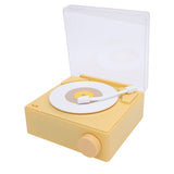 Record Player Bluetooth Speaker ABS Cute Portable Wireless Turntable Speaker Alarm Clock for Home V1294-YM0901-3115240080111