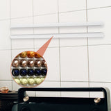 2-Pack White Plastic Coffee Pod Holders Under Cabinet Espresso Organizer Storage Rack V1369-AZ3-W-17454