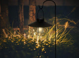 Black Hanging Solar Lights Lantern Lamp with Shepherd Hook,Waterproof Bulb Lights for Garden Outdoor V1366-AZ2-W-29061