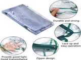 2 Pcs 4 Tier Greenhouse Replacement Cover- 27 x 19 x 63 Inch Clear PVC Plant Greenhouse Cover with V1258-DP02-C-538